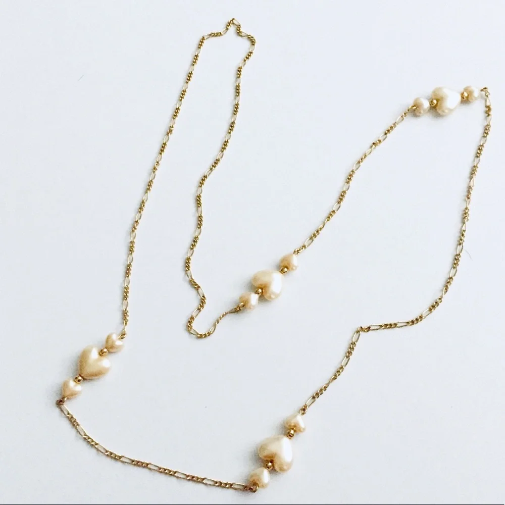 Heart necklace & earrings set